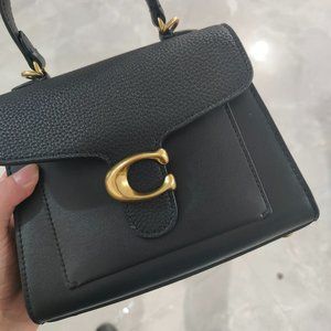 NWT Coach Tabby Top Handle 20 in GoldBlack